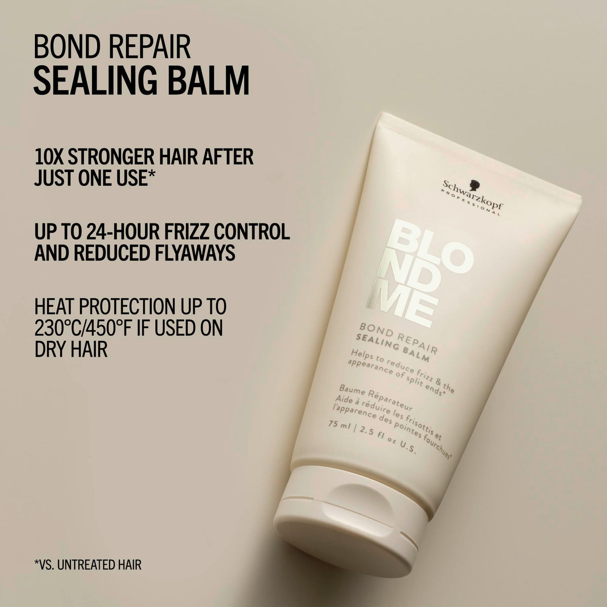 BlondMe texture close-up displaying lightweight non-greasy consistency