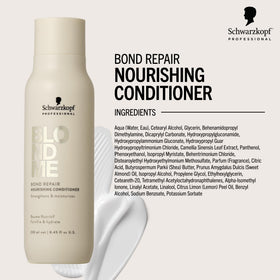 BlondMe texture cream close-up revealing smooth formula for fast absorption