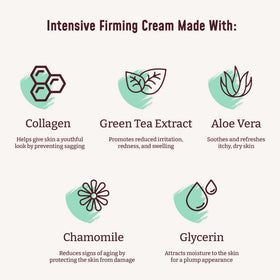 BLOOM ingredients display with aloe vera and vitamin E for soothing