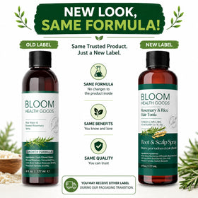 Bloom Health Goods close-up of rosemary sprigs steeping, highlights fresh botanical sourcing