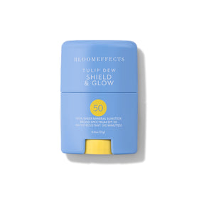 Bloomeffects sunstick front packaging showing compact travel-ready design and SPF benefit