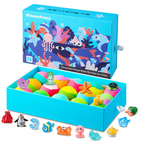 BloomFizzy front packaging showing 15-pack and cheerful gift-ready box benefits