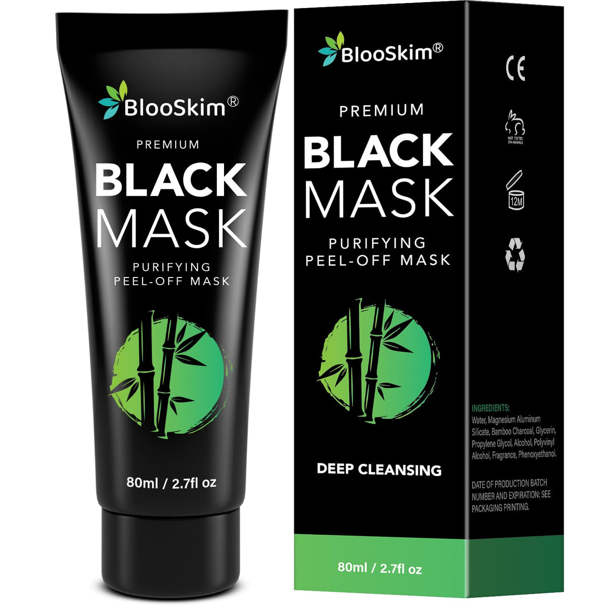 Blooskim front packaging showing tube and label for clear product identification