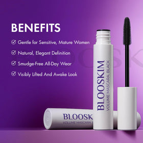 Blooskim label close-up highlighting hypoallergenic and gentle formula