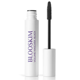 Blooskim front view of mascara tube showing sleek packaging and elegant design