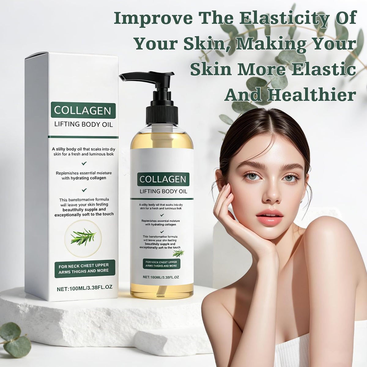 BLOWADM oil texture droplet on skin highlighting lightweight absorption benefit