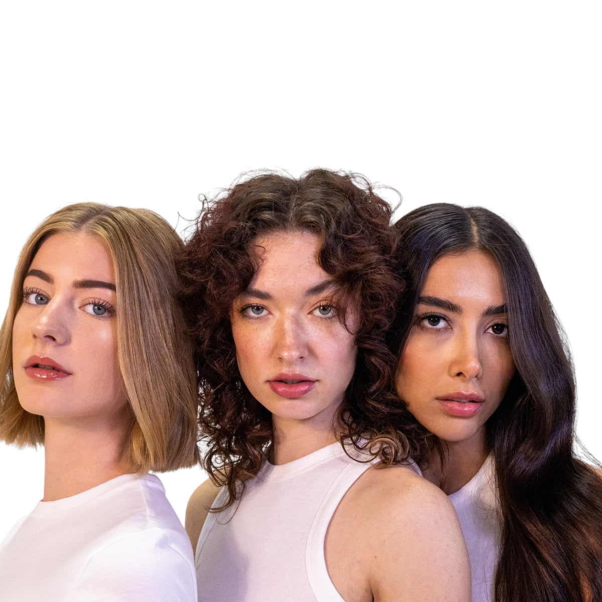 blowpro spray in use on blowout delivering frizz control benefit