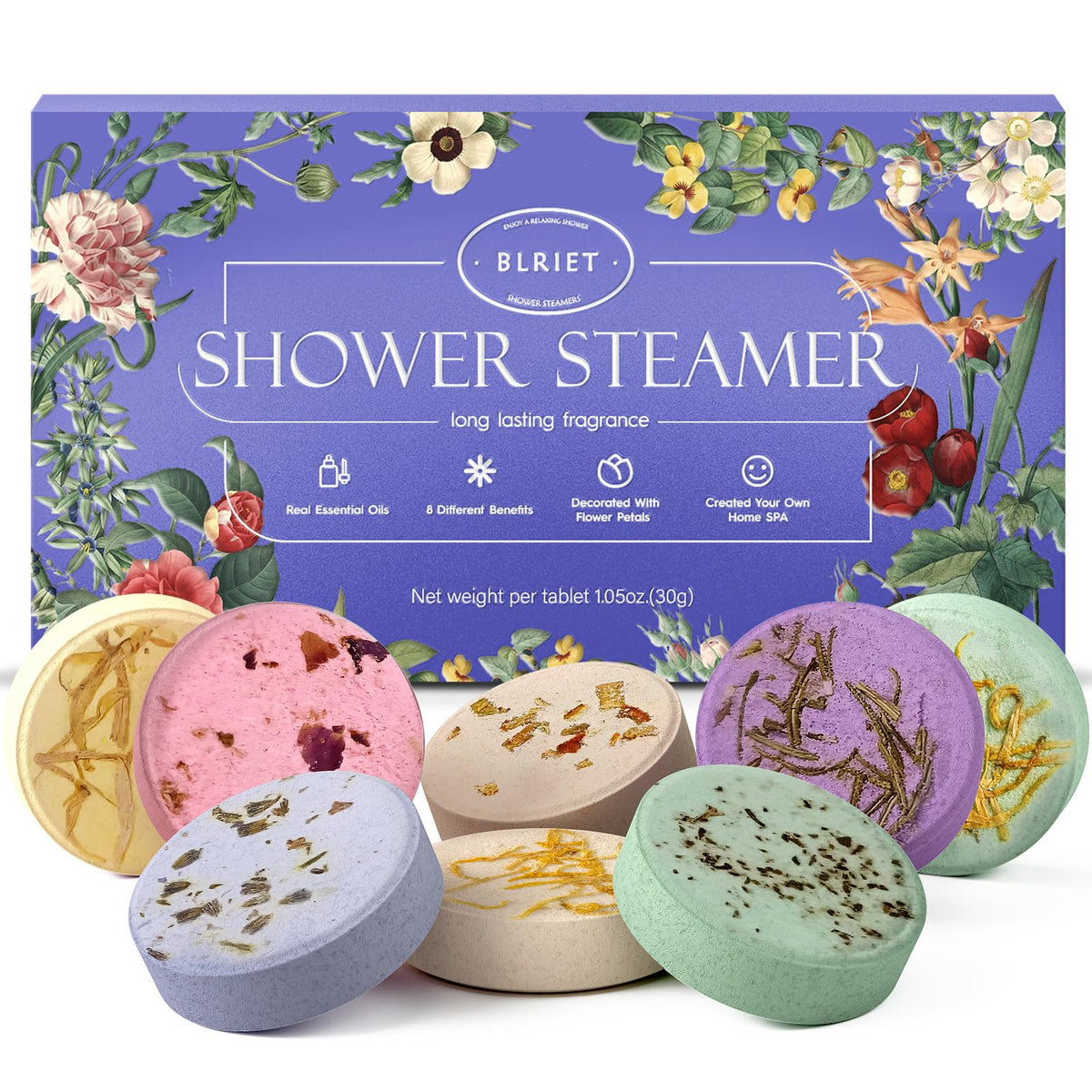 BLRIET front packaging showing ready-to-gift box and colorful steamers