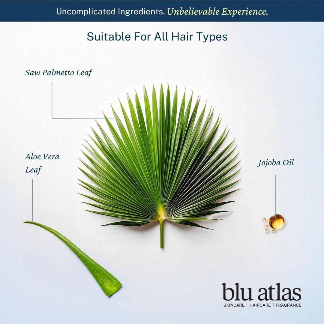 Blu Atlas shampoo lather close-up showing creamy texture and gentle cleanse benefit
