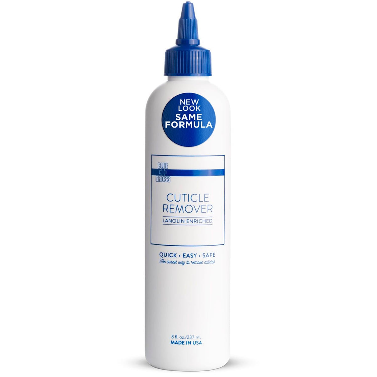 Blue Cross front label shot showing product and professional trust benefit