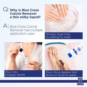 Blue Cross bottle in hand for scale showing large 32oz value benefit