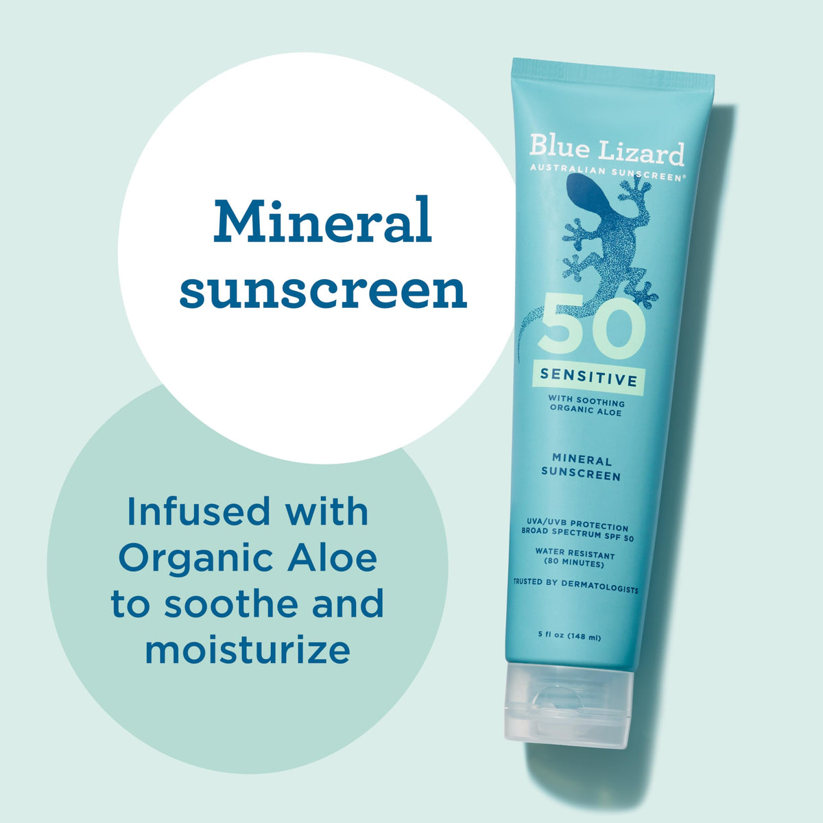 Blue Lizard applied on forearm to show coverage and skin-safe benefit