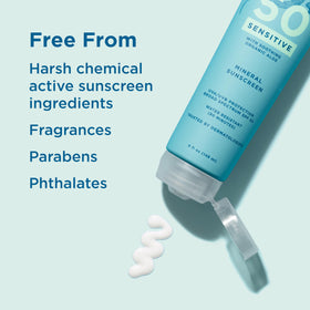 Blue Lizard lotion being applied at the beach for reef-friendly protection