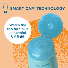 Blue Lizard bottle in hand showing 5 fl oz size and travel-friendly scale