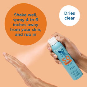 BLUE LIZARD applied to face via hands for safe, even coverage