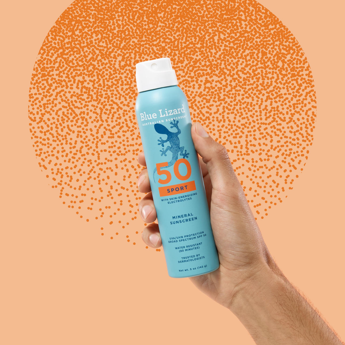 BLUE LIZARD sunscreen in outdoor setting for active lifestyle use
