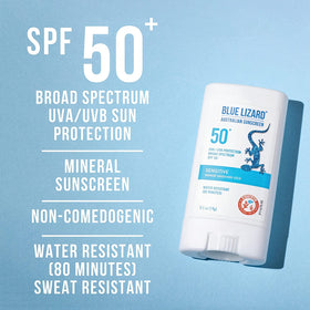 BLUE LIZARD closeup of smooth zinc oxide texture for clear mineral coverage
