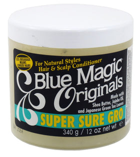 Blue Magic front jar view showing label and pack benefits for easy identification