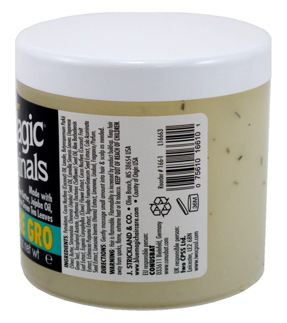Blue Magic cream texture close-up highlighting shea butter smoothness and hydration