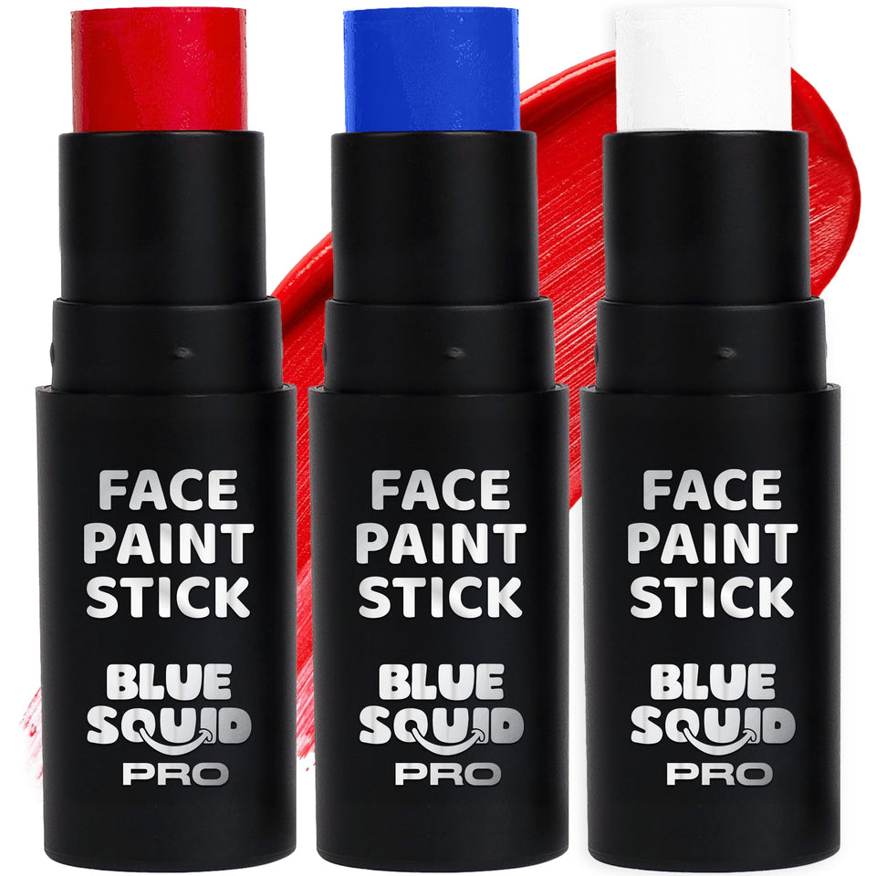 Blue Squid PRO front view showing red white blue stick and clear labeling for quick ID