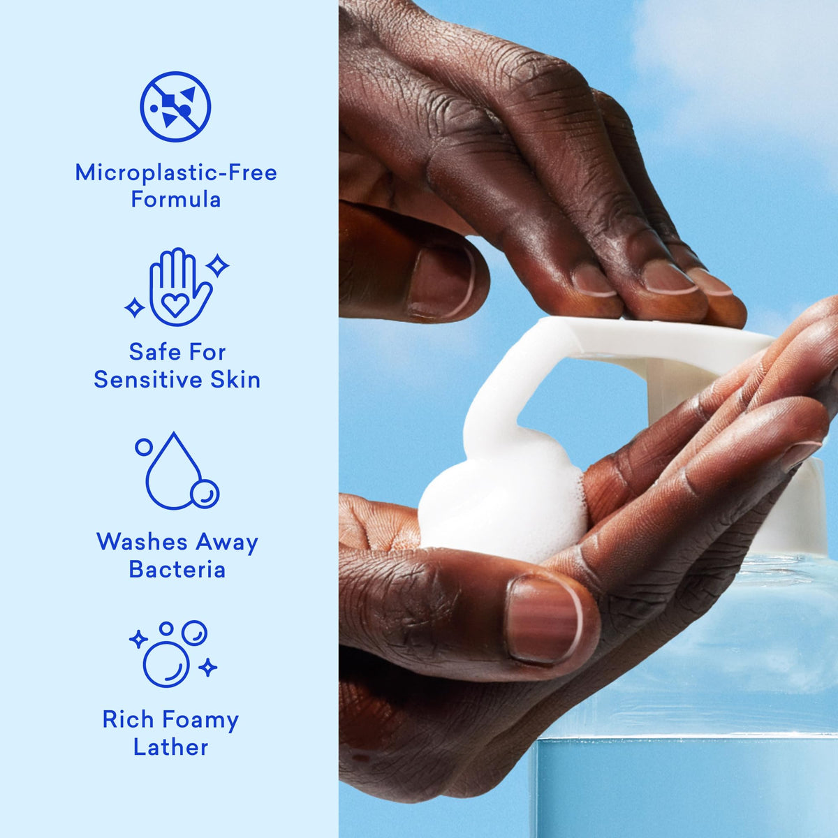 BLUELAND Forever Bottle placed in bathroom for reusable, stylish refill solution