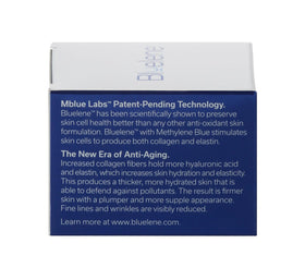 Bluelene boxed packaging front showing branding and product clarity benefit