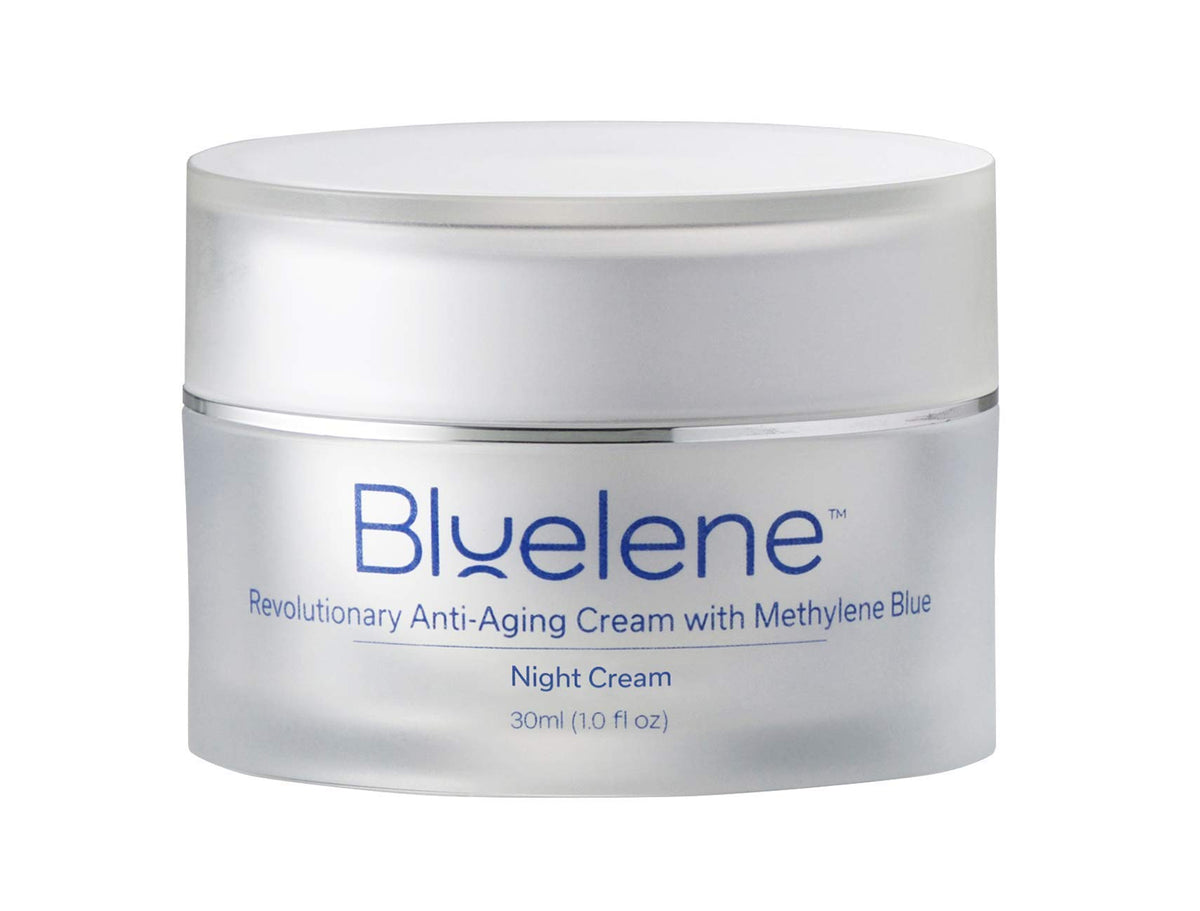 Bluelene jar front view showing compact 30ml packaging and clean design benefit
