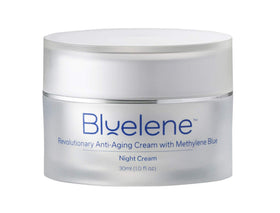 Bluelene jar front view showing compact 30ml packaging and clean design benefit