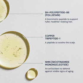 Blueprint Bryan Johnson product being applied to the scalp for targeted treatment