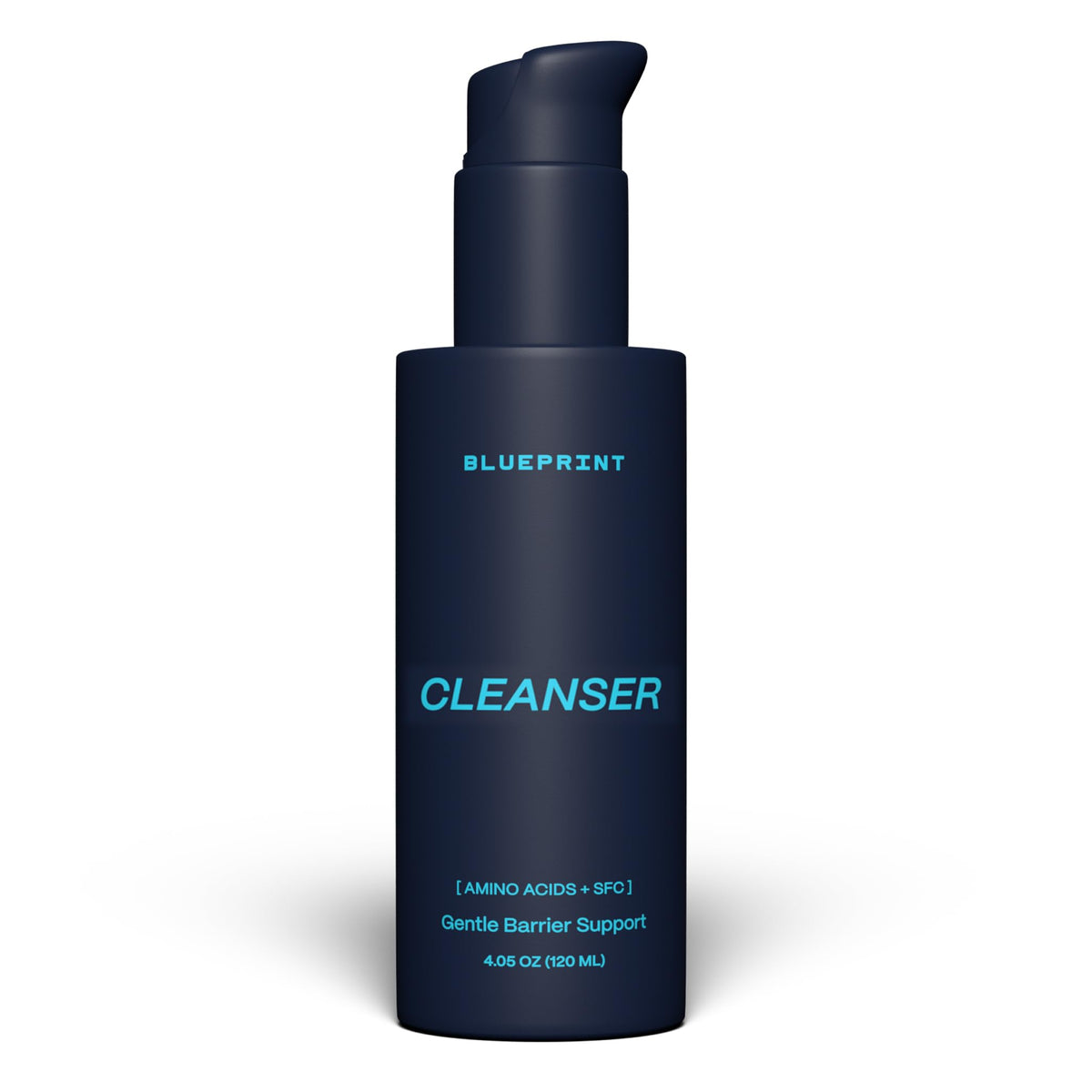 Blueprint Bryan Johnson front packaging showing minimalist bottle and label, communicates clarity and trust