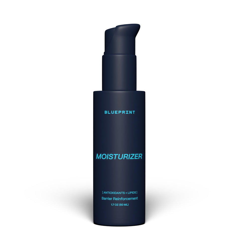 Blueprint Bryan Johnson front packaging showing jar and label, highlights clean design and benefit