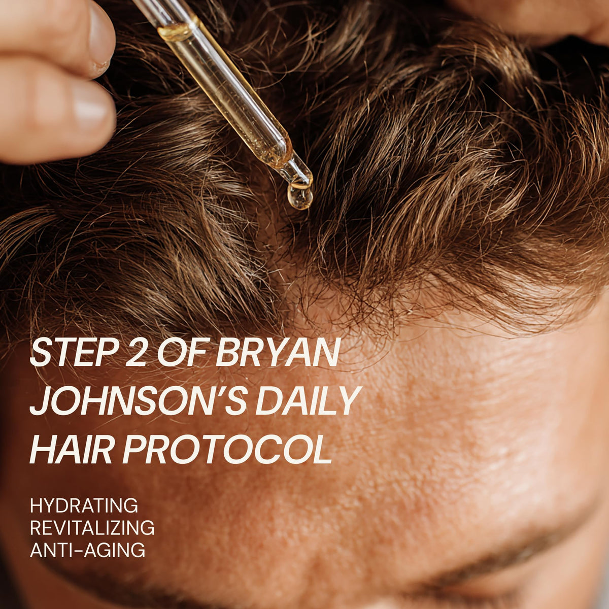 Blueprint Bryan Johnson lightweight serum texture close-up showing fast-absorbing finish