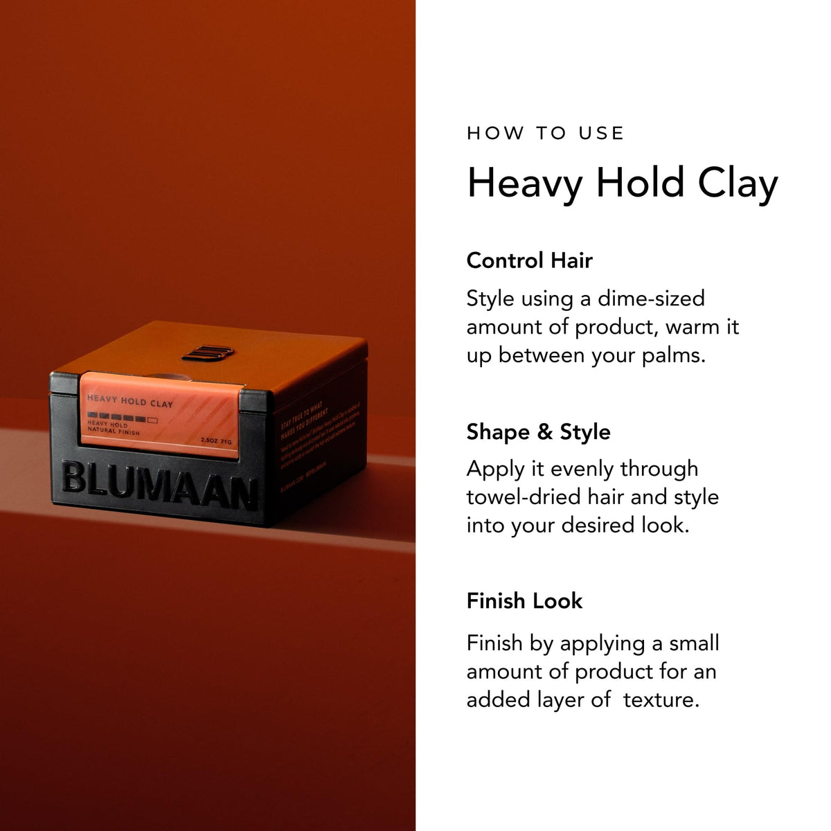 BLUMAAN root lift and volume demonstration for thick hair control