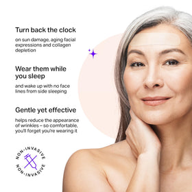 BLUMBODY applying patch between brows for discreet smoothing