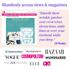 BLUMBODY patch on bedside table representing overnight routine convenience
