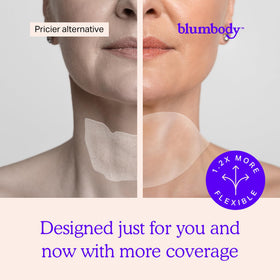 BLUMBODY nighttime setting on pillow demonstrating overnight wear benefit
