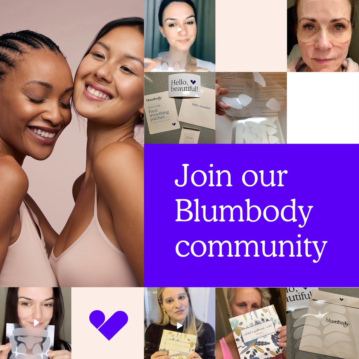 BLUMBODY packaging opened showing all contents and clear instructions benefit