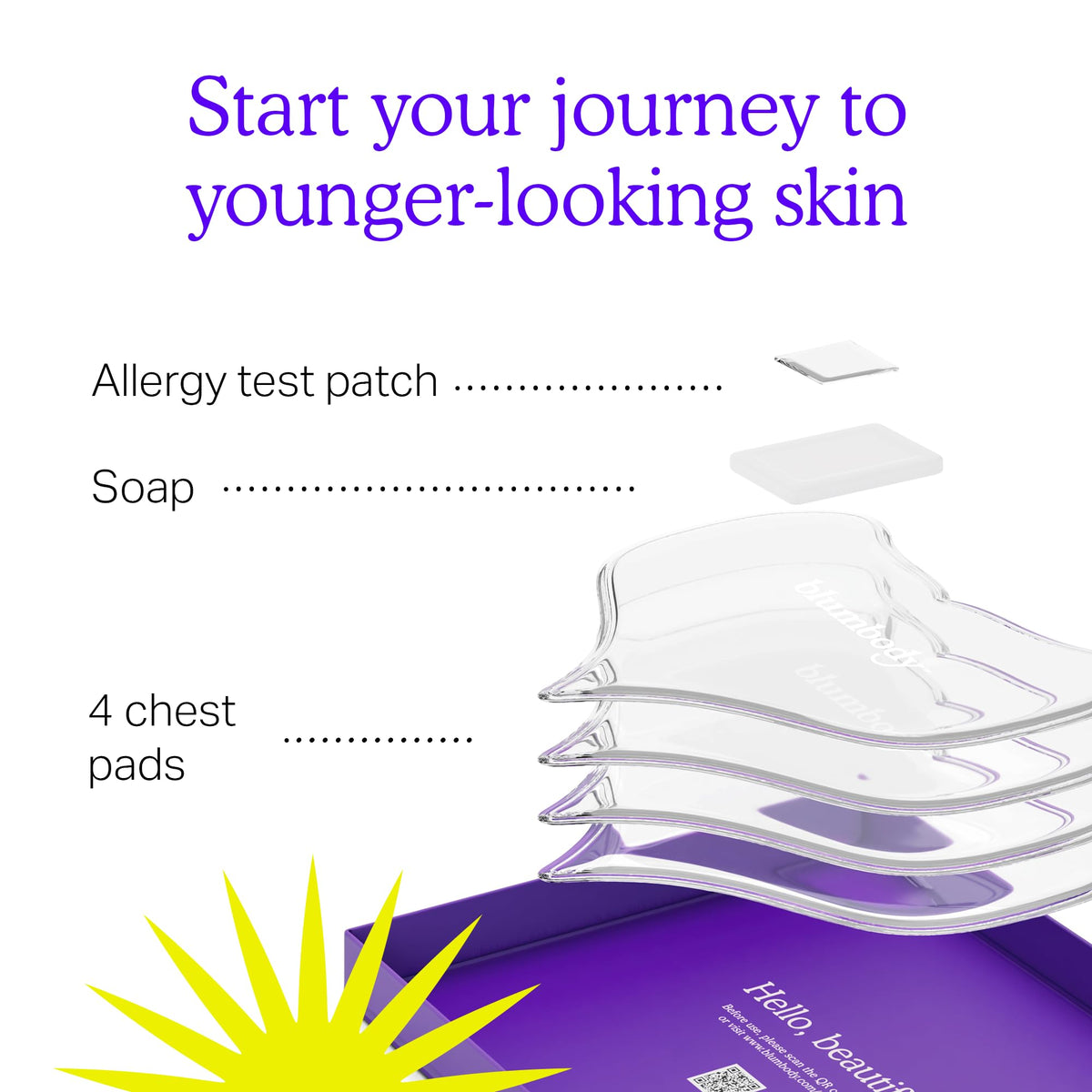 BLUMBODY kit with cleansing soap and storage tray for longevity