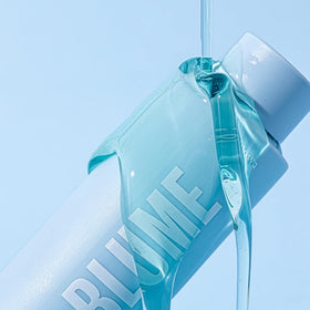 Blume Meltdown bottle beside sink illustrating how it fits into a daily routine