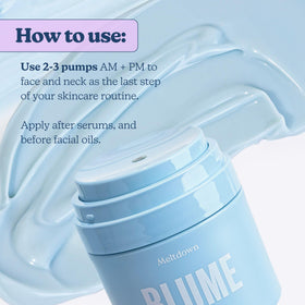 Blume jar with Meltdown Cleanser illustrating a coordinated skincare routine