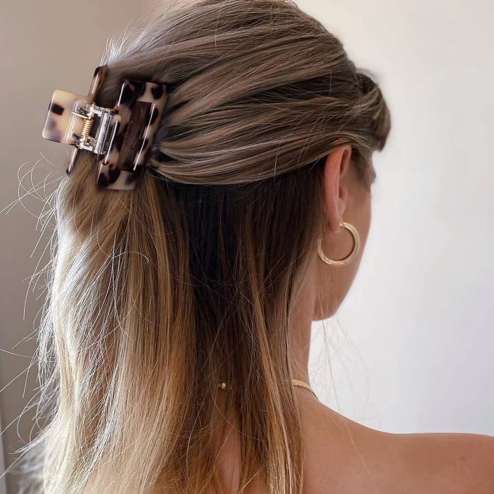 Bmobuo clipped in half-up hairstyle showing secure hold and neat styling benefit