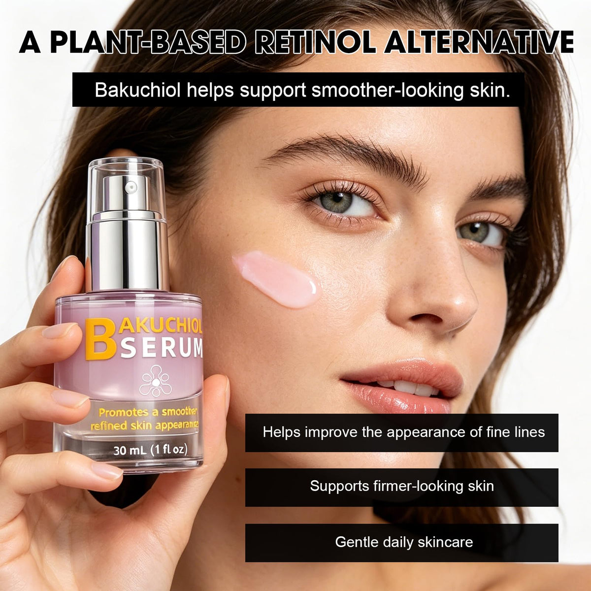 Bmrewax applying serum to cheek demonstrating smooth, non-greasy finish