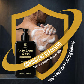 Boaccy ingredients label close-up listing niacinamide and glycolic acid