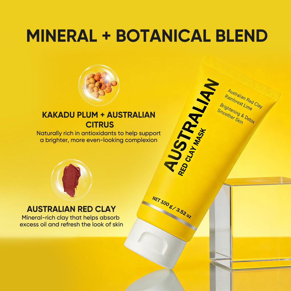 Boaccy mask applied on cheek demonstrating even coverage benefit