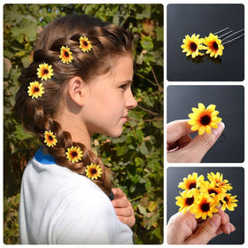 Boao close-up of sunflower petal texture, shows fabric detail and natural look