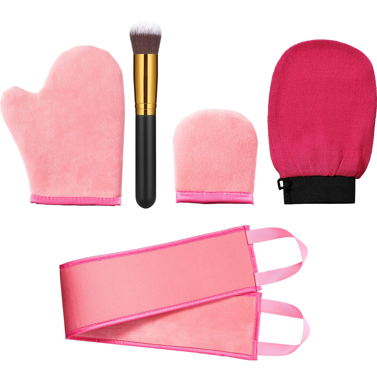 Boao front view of five-piece applicator kit shows organized tools and easy storage benefit