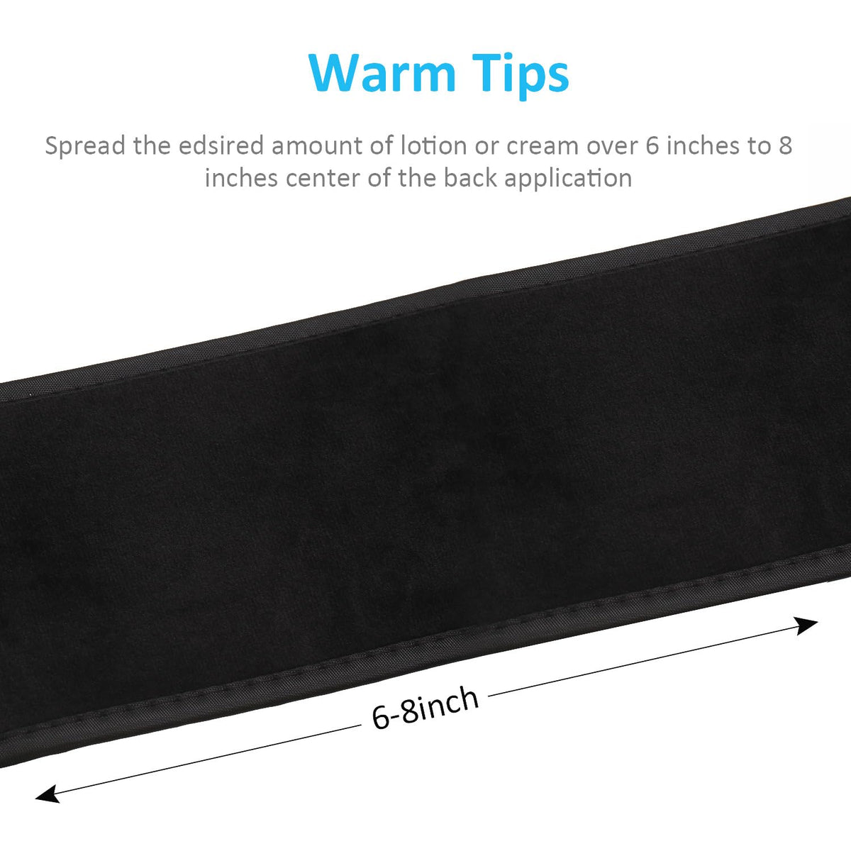 Boao tanning mitt with thumb zone detail for controlled, even application