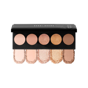 Bobbi Brown front palette view showing five complementary shades and compact benefit