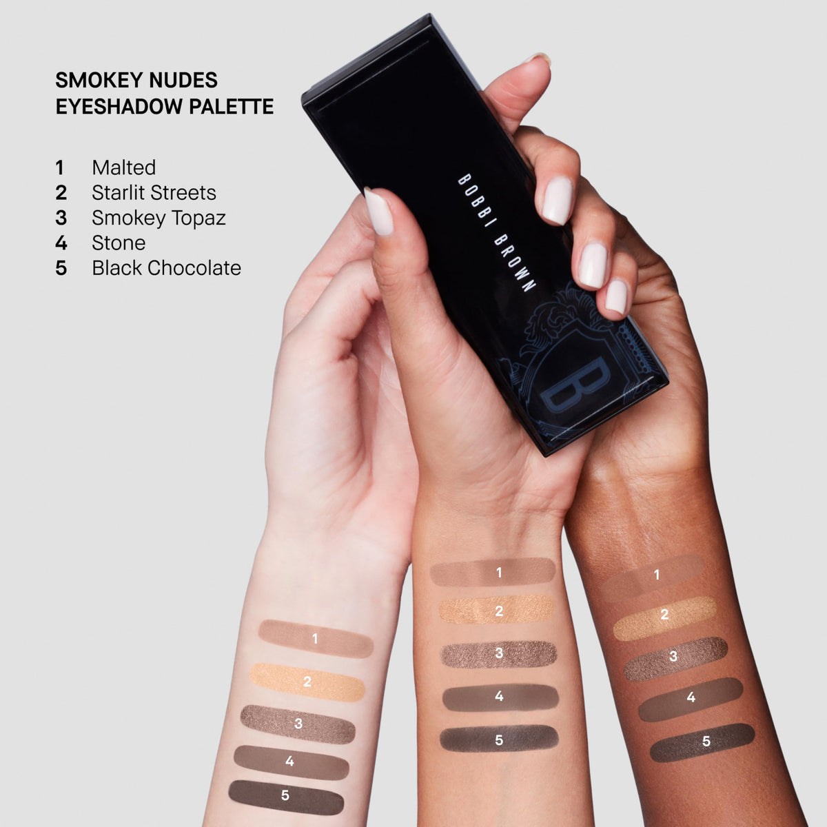 Bobbi Brown applied on eyelid demonstrating easy blend and wearable finish