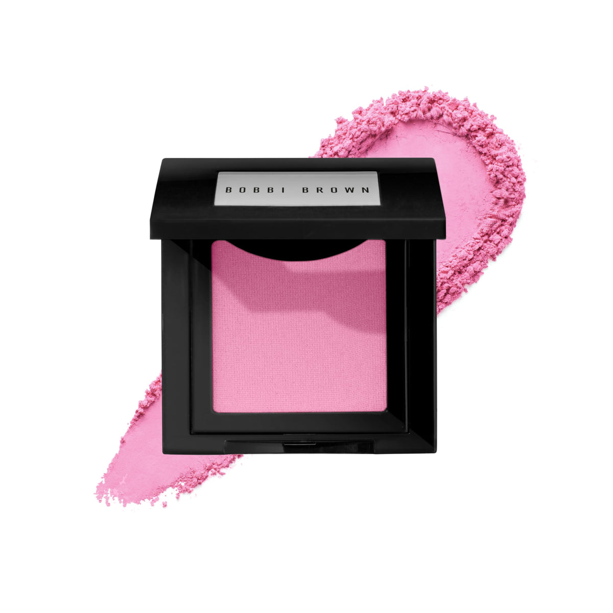 Bobbi Brown front compact showing pale pink shade and smooth finish benefit